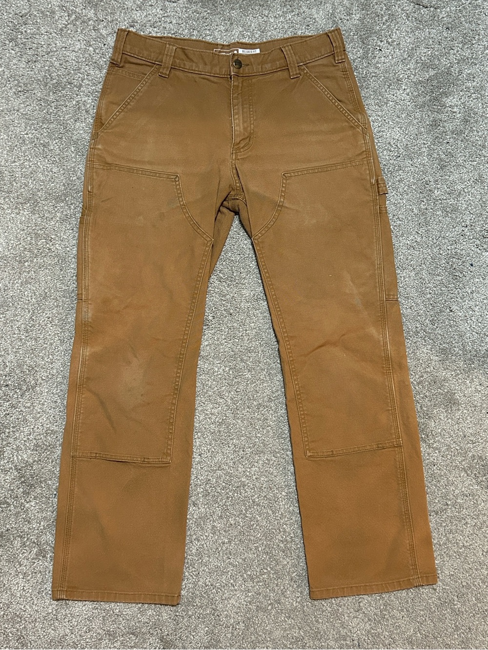 Vintage Carhartt Double Knee Mens Carpenter Relaxed Straight Pants